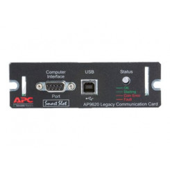 APC Legacy Communications SmartSlot Card - Remote management adapter - SmartSlot - USB, serial - black - for Smart-UPS 2200, 3000